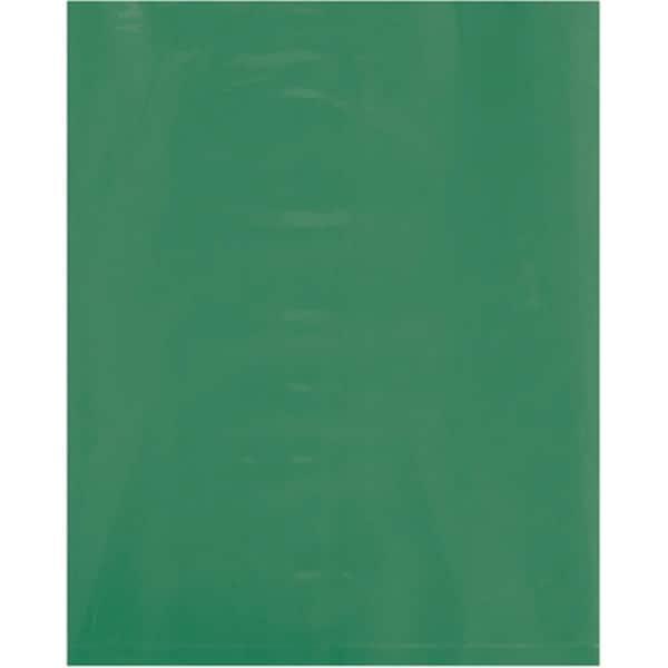 Officespace 8 x 10 in. 2 Mil Green Flat Poly Bags, 1000PK OF2819678 - main